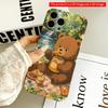 2DFlat Bear Honey Picnic In Forest Garden All Inclusive Film Hard iPhone Case, Compatible with iPhone 18 Pro Max 17 16 15 14 13 12 11
