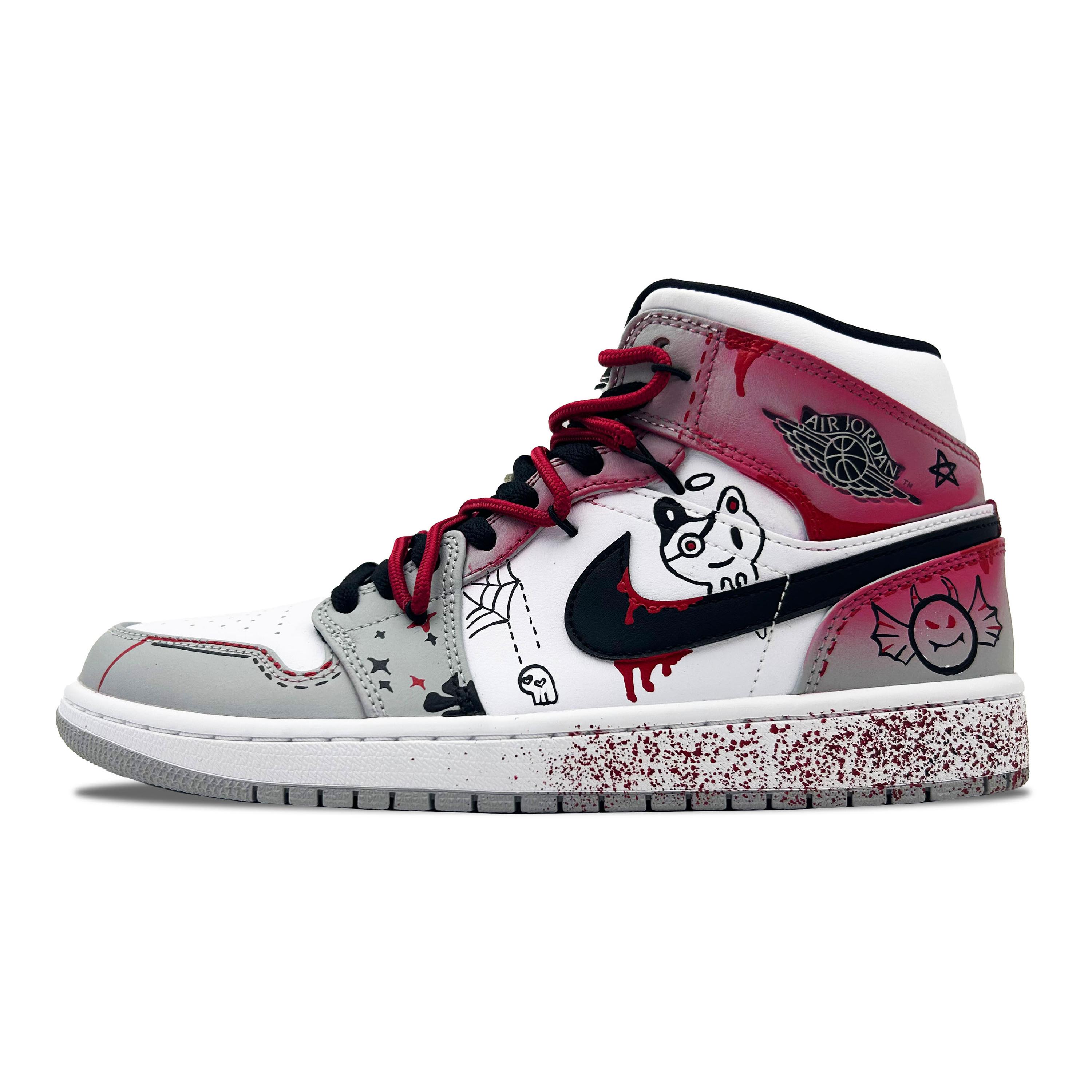 

Jordan Air Jordan 1 Mid Cushioning Slip Resistant Abrasion Resistant Mid top Vintage Basketball Shoes Men s 554724-092(Team252-) 44.5