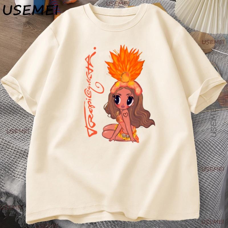 Karol G Tropicoqueta T Shirt Latina Music T-shirt Funny Graphic Tshirt Cotton Short Sleeve Comfortable Clothes Streetwear Tops