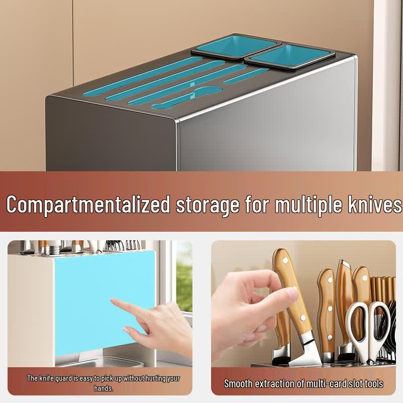 Brangdy Kitchen Knife and Chopstick Holder Rack