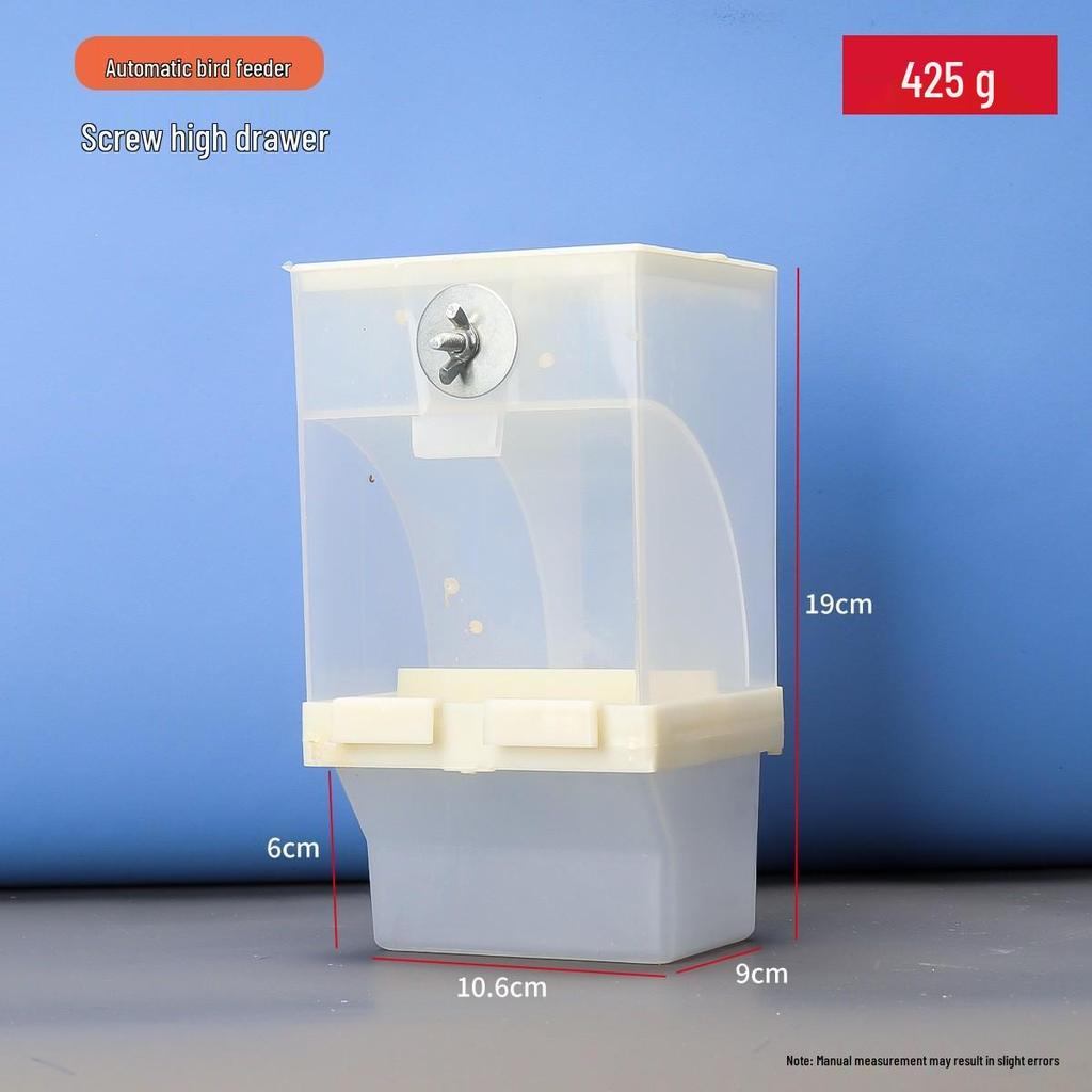 Anti-Spill Splash-Proof Hanging Bird Feeder for Parakeets and Cockatiels