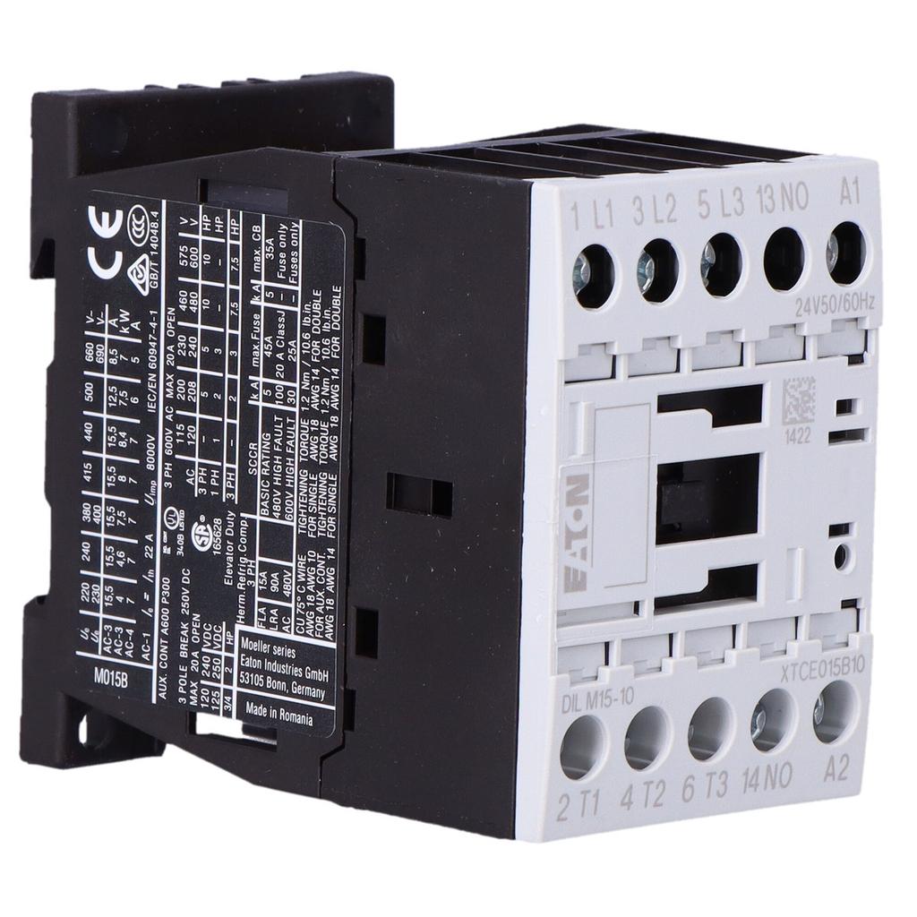 Power contactor I=15, 5A [AC-3] 1Z 0R DILM15-10(24V50/60HZ)