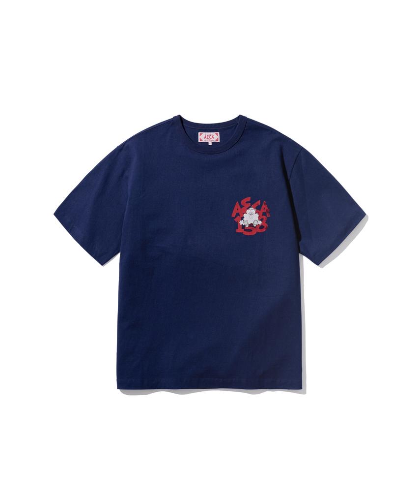 AECA (Woman) Bad Clover Boy Records Half Sleeve-Navy