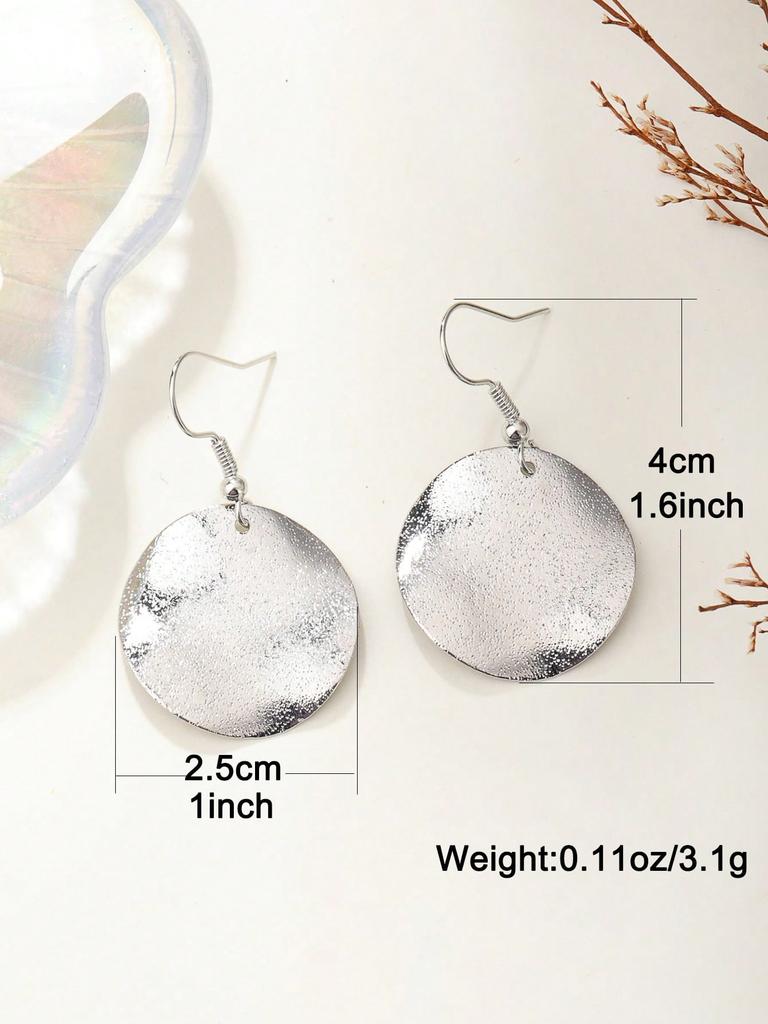Round Drop Earrings