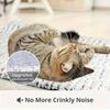 1 Pc Self Warming Cat Dog Bed, Ultra Soft Cat Pet Heating Pad for Indoor Outdoor, Non-Slip Heated Cat Mat Thermal Blanket 300/500/650g