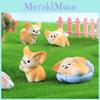 Adorabile Set di 13 Miniature di Volpe Fennec in Resina Perfetto per Giardini Fatati