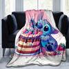 1pz Coperta con Stampa Stitch - Morbida, Coperta per Tutte le Stagioni per Soggiorno, Camera da Letto, Regalo Personalizzato con Adorabile Design Cartoon
