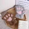 Cute Girl Lovely Claw Cat Plush Warm Fluffy Soft Bear Paw Fingerless Winter Gloves