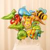 Mini Car Animal Aluminum Foil Balloons with Sticks for Night Market Stalls and Children's Gifts