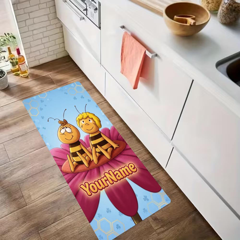 Biene Maja Customize Your Name Kitchen Rug Runner Rug Laundry Mat Hallway Entryway The Best Gift Choice