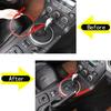 Red Carbon fiber Gear panel shift panel trim for Mazda-MX-5 2009-14