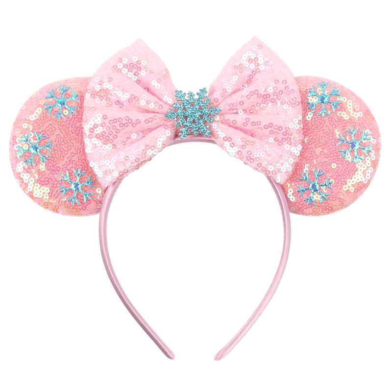 Disney Glänzendes Schloss Mausohren Stirnband Jungen Mädchen Festival Party Cosplay Haarband Frauen DIY Haarschmuck Cartoon Geschenk