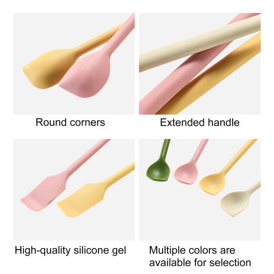 Silicone Spatula Heat Resistant Scraper And Spreader for Bowls Jams Batters Flexible Kitchen Utensil for Mixing Stirring Spreading