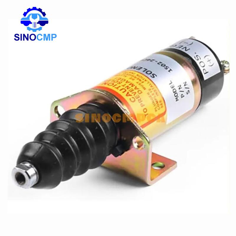24V Fuel Shutoff Stop Solenoid 1502-24C6U1B2S1A 1502-24C6U1B1S1 1502-24C7U2B2S1 1502-24C7U1B2S1 SA-4849-24 For Cummins 6CT