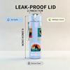 1PC A Little Feral Fishing Dual Layout 750ml Color Plastic Water Bottle Leakproof Flip Straw Lid For Sports Office Home Use