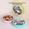 Silicone Suction Cup 3 Grids Children Dishes Thermal Insulation Kids Feeding Bowls For Toddlers