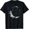 Stars and Moon Night Sky Galaxy Aesthetic Graphic Lovers T-Shirt