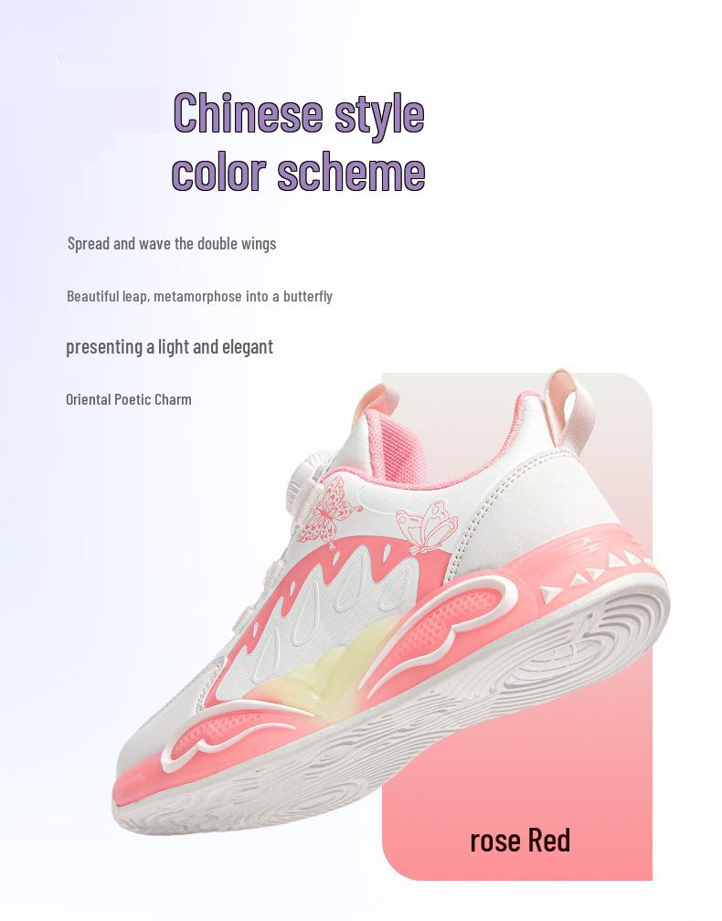 Autumn Fashion Girls' Sports Shoes with Rotating Buckle - Leather Surface for Primary School Students