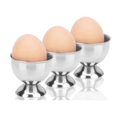 1PC Stainless Steel Egg Holder Kitchen Gadgets Stainless Steel Wine Glass Egg Cup Creative Egg Holder