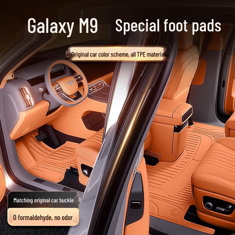 TPE Floor Mats for 2025 Geely Galaxy M9 - Complete Interior Set