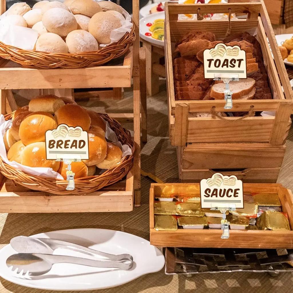 10/5PC Sign Clips for Retail Display Double Sided Sign Holder Clips Clear Acrylic Price Sign Clamps Merchandising Rotatable Clip