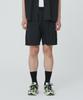 PUBLICFIGURE Cotton Herringbone Half Pants_Black
