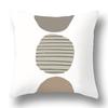 Nordic Abstract Green Geometric Pillowcase Flower Print Home Petal Velvet Pillow Cushion Cover