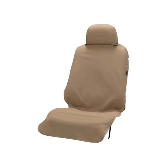 BONFORM Febreze Antibacterial Seat Cover, Beige, Front Seat, One Size Fits Most, Easy Installation, Deodorizing, Odor Resistant, Waterproof Febreze