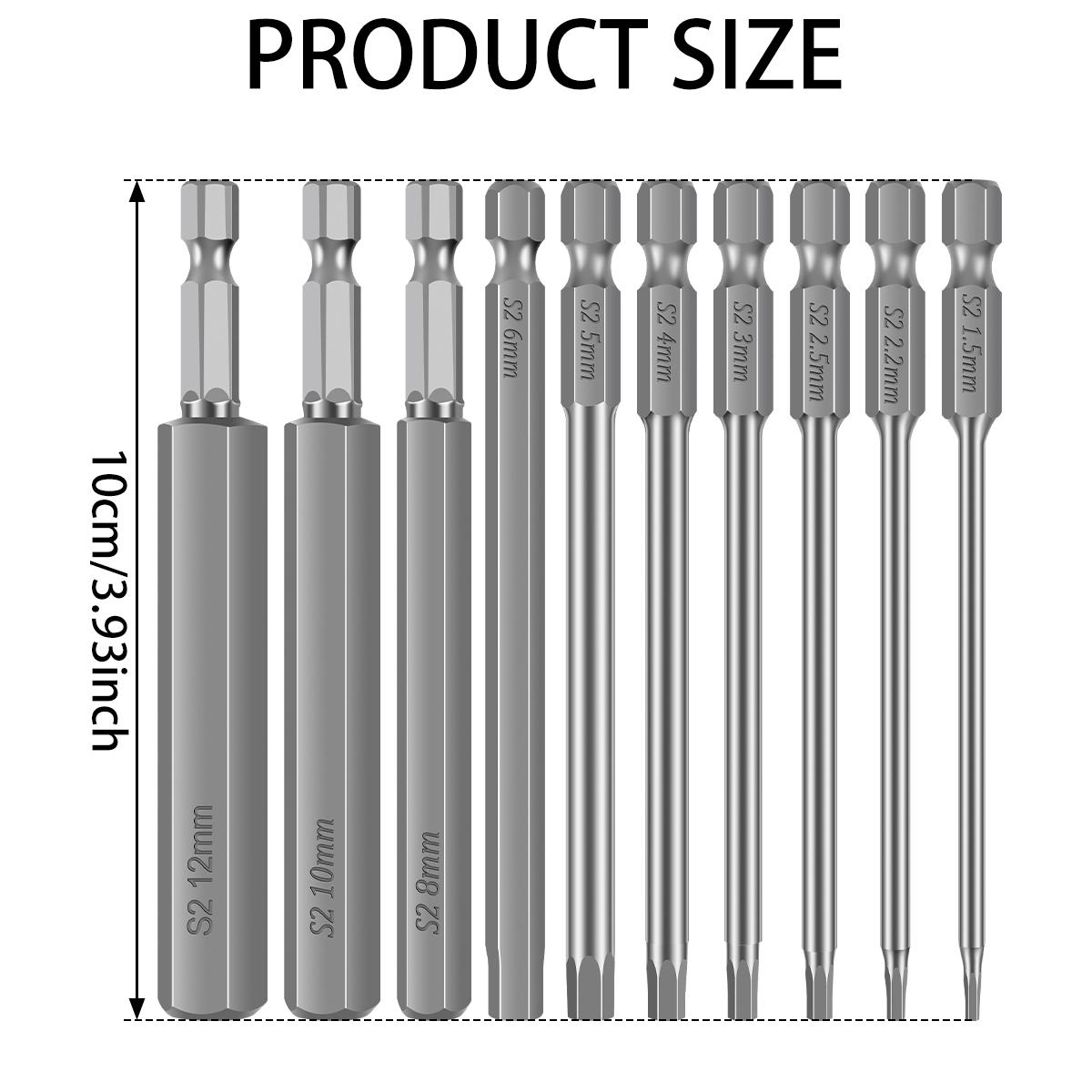 

20/10 шт. Электрический шестигранный ключ Набор шестигранных ключей Набор сверл Шестигранный набор шестигранных ключей 1/4 Шестигранный хвостовик Бита для отвертки для сборки 10pcs