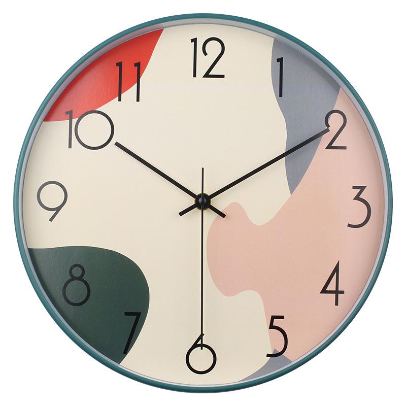 12-inch Clock Wall Clock Living Room Fashion Creative Home Bedroom Clock Modern Simple Silent Quartz Clock
