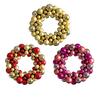 Shiny Christmas Ball Wreath - Festive Door and Wall Hanging Decoration