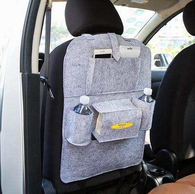 Multifunctional Car Seat Back Organizer with Tissue Box