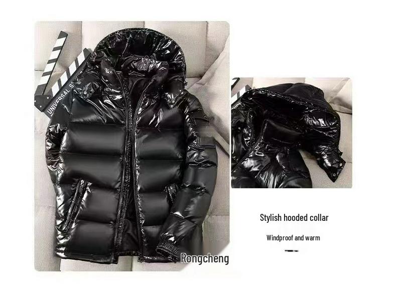 Winter Glossy Unisex Short Jacket - Trendy Outdoor Fashion