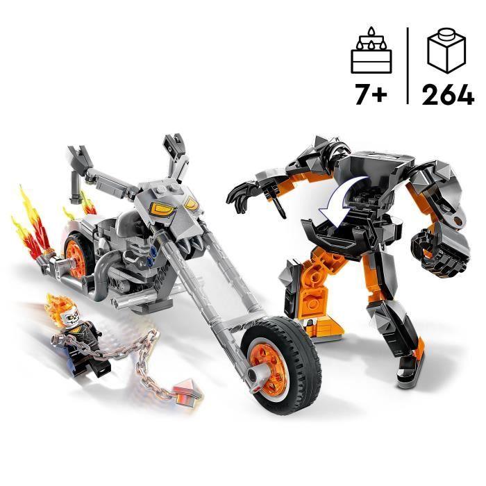 LEGO® Marvel 76245 Robot i Motocykl Ghost Ridera, Zabawka z Figurką Superbohatera