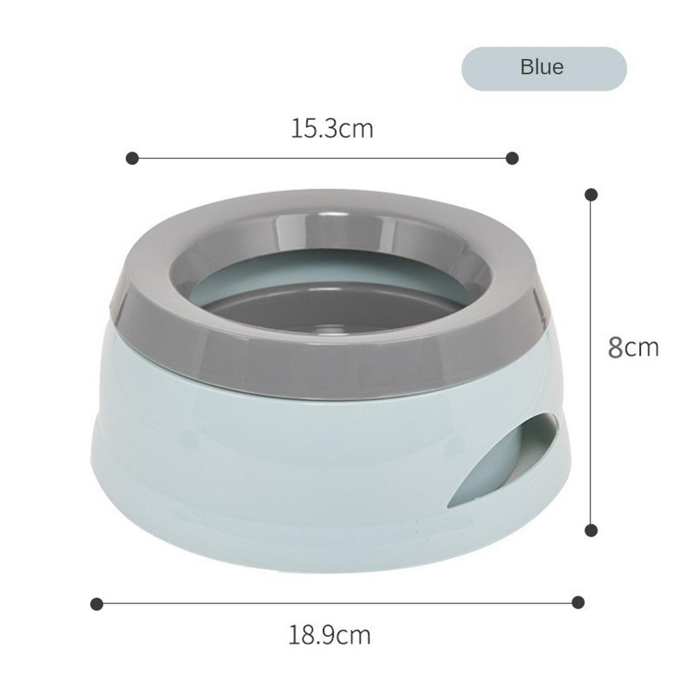 

Миска для кормления животных, легко моется, инновационная, популярная, защищенная от брызг, необходимая вещь в дороге, подходит для путешествий, миски для кормления домашних животных, кормушка Blue 15.3x18.9x8cm