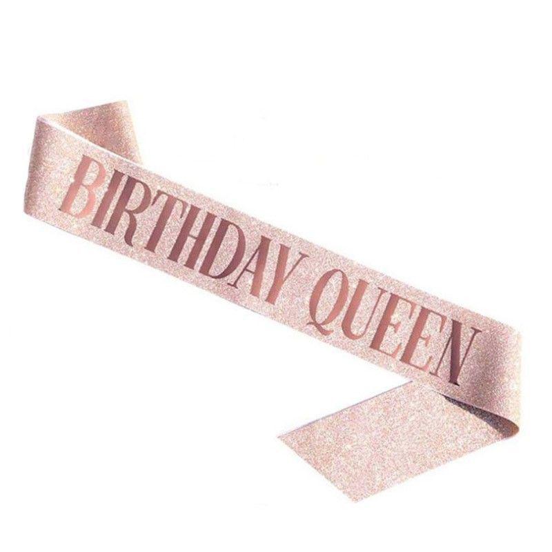 Little Princess Crown & Sash Birthday Headpiece Set