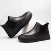 Fashion Elegantes High Top Man Shoes Comfortable Mens Chelsea Boots Casual Leather Ankle Boots Formal Dress Footwear Soft Slip On Botas