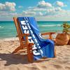 1pc C-Chelsea Beach Towel, Comfortable and Thick, and Swimming/Bath/Picnic/Camping Towel, Suitable for Seaside Beaches