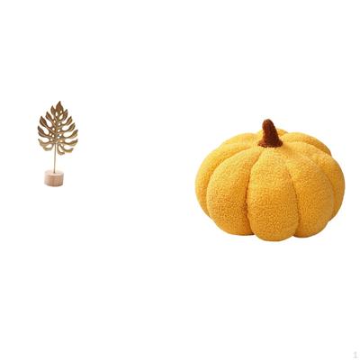 Pumpkin Sculpture Metal Shaped Pillow Figurine Crafts Nordic Creative Ornament Abstract Decorative