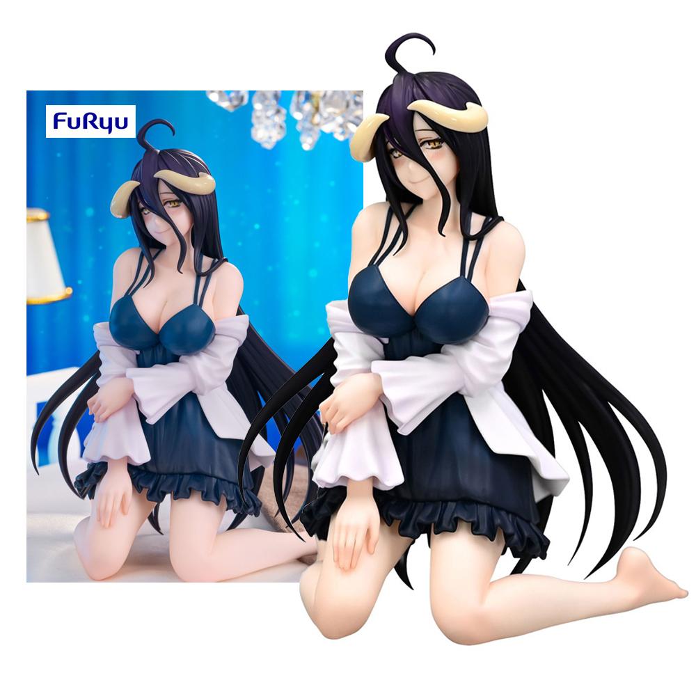 Anime 12cm Overlord Albedo Loungewear Action Figure Noodle Stopper Figure New Pajamas Outfit PVC Collection Model Doll Toys