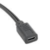 USB C Female Input to Two Male Output Power Cable with Separate On/Off Control, Integrated Assembly, 5V Rating, and Support for Two-Device Power Cord
