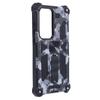 For Samsung Galaxy S24 Ultra Case Camouflage Kickstand Plastic+TPU Cell Phone Cover