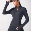 Yoga Jacke Kurz Sportjacke DAMEN Fitnesskleidung Schlankmachend Körperformend Reißverschluss Yoga Jacke