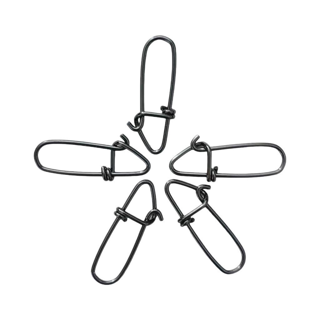 High-Strength Stainless Steel Safety Pin Lure Snap Connector for Fishing Accessories