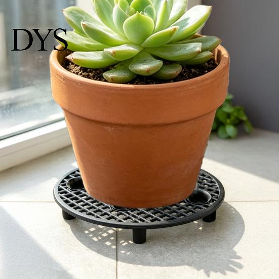 Durable Plant Risers 6Pcs Pot Risers, 8 Inch Round Plastic Outdoor Lifters Elevator Stands, Feet for Indoor Flower Pots Office Desk Stands