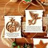 Nativity Advent Scroll Ornament Wooden Laser-Cut Hanging Decor with 24-Day Bible Verses Religious Christmas Countdown Calendar