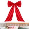 Extra Large Bow Christmas Decoration Christmas Bow With Tie Oversized Christmas Bow With Long Streamers For Wall Door Wreath