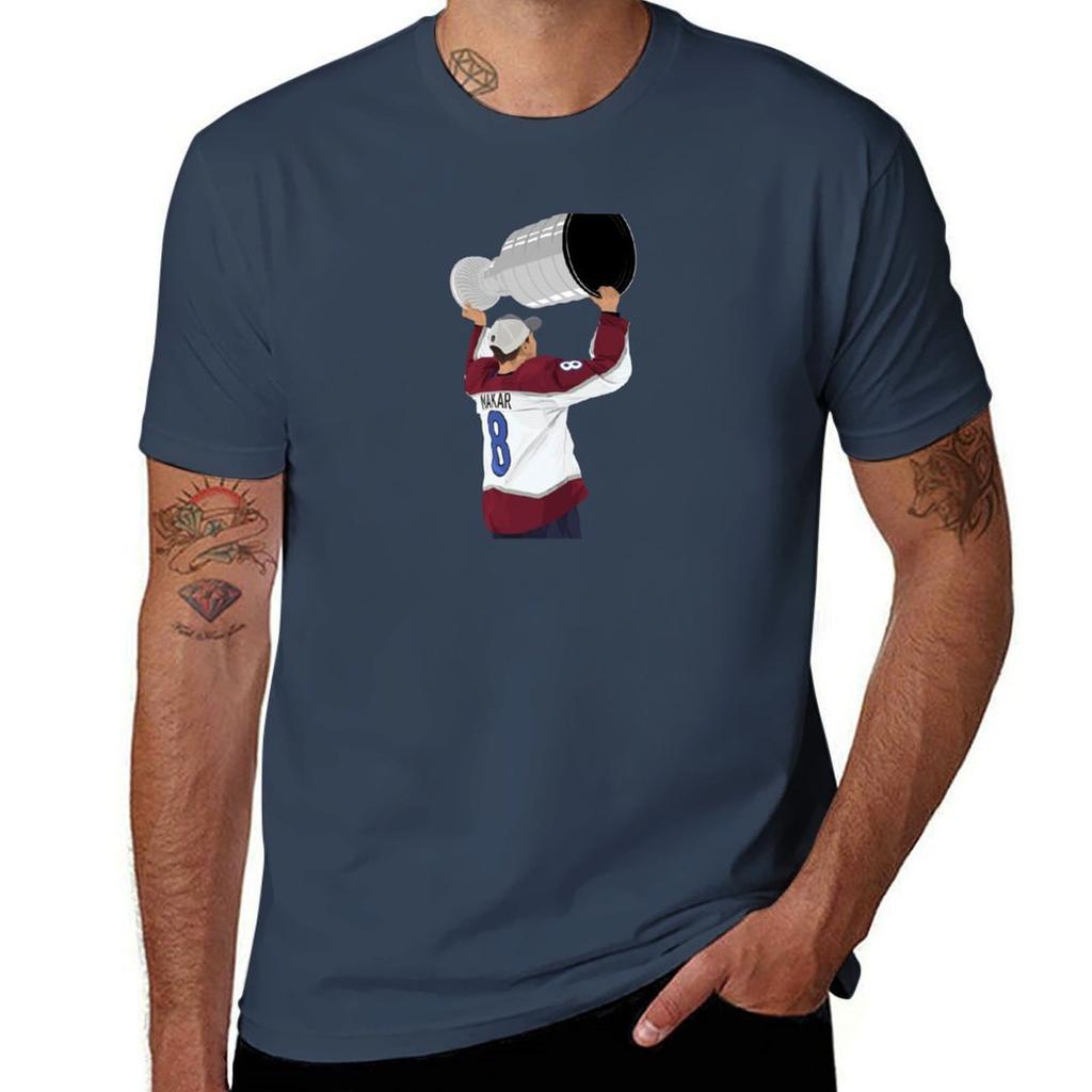 Cale Makar 8 Tshirt Urban Style Casual Short Sleeve Top