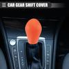 ACROPIX 2 Stück Auto Schalthebelabdeckung Handbremshebelabdeckung Anti-Rutsch Silikon Universell Passend Orange