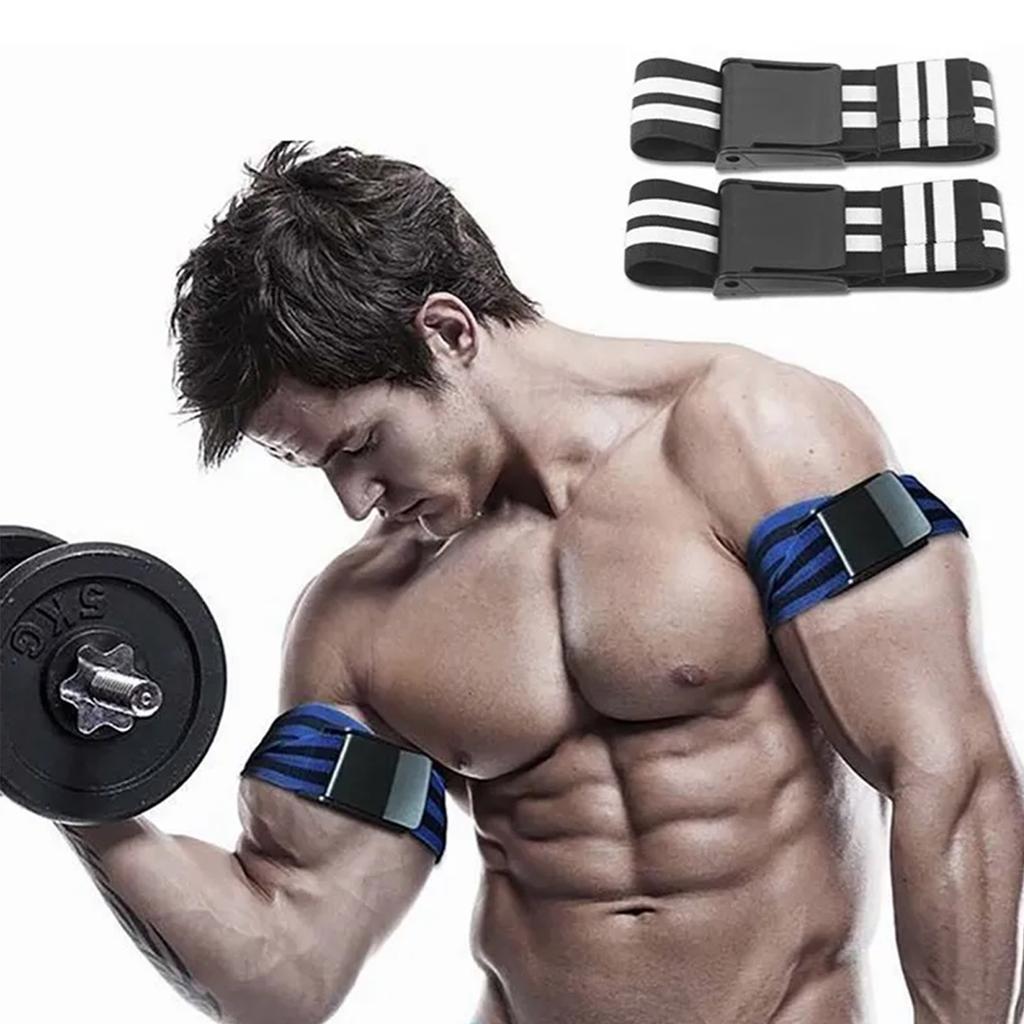 2 Stück Okklusionstrainingsbänder Workout Blutzirkulationsbeschränkungsbänder für Arme Beine Heim-Workouts Fitnessstudio